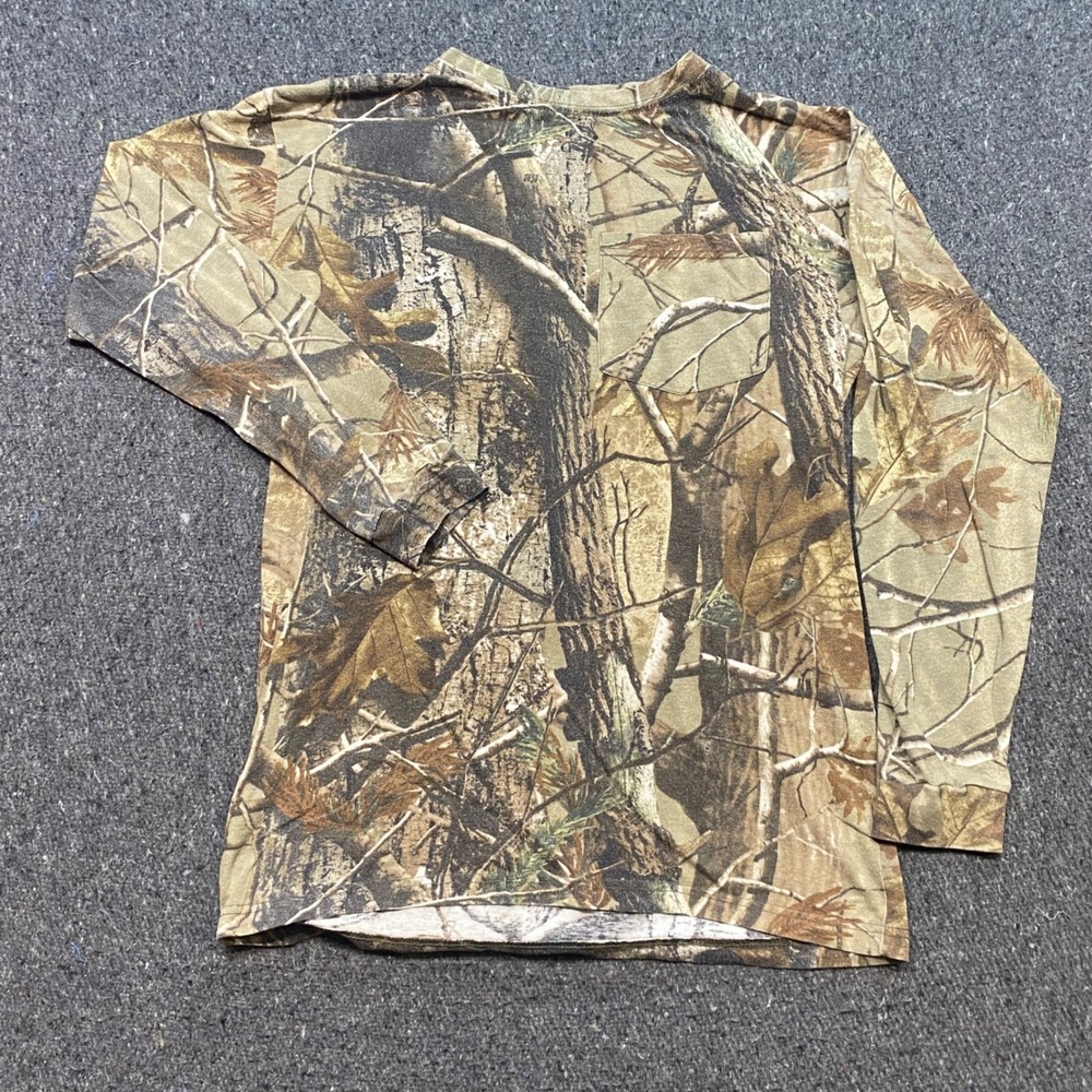 Realtree Camo Pocket‎ TShirt Sz M Mens Brown Hunting Outdoor Gorpcore Streetwear